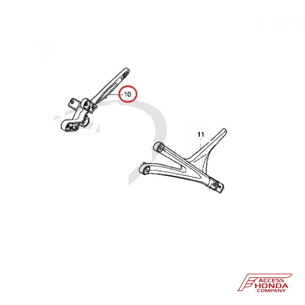 Кронштейн пассажирской подножки (правый) для Honda VFR1200 F 2010-2011 Кронштейн пассажирской подножки (правый) для Honda VFR1200 F 2010-2011