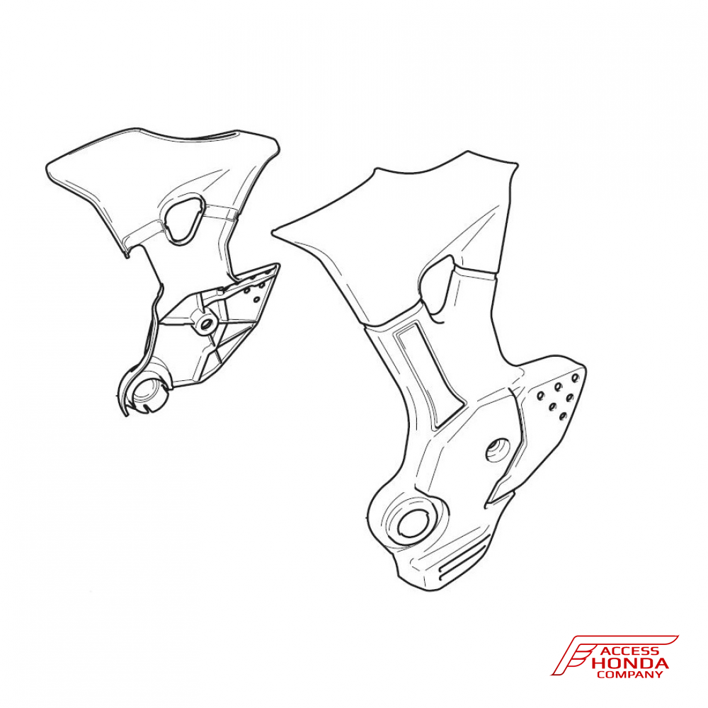 Оригинальные накладки на раму для Honda CRF1000L Africa Twin Оригинальные накладки на раму для Honda CRF1000L Africa Twin