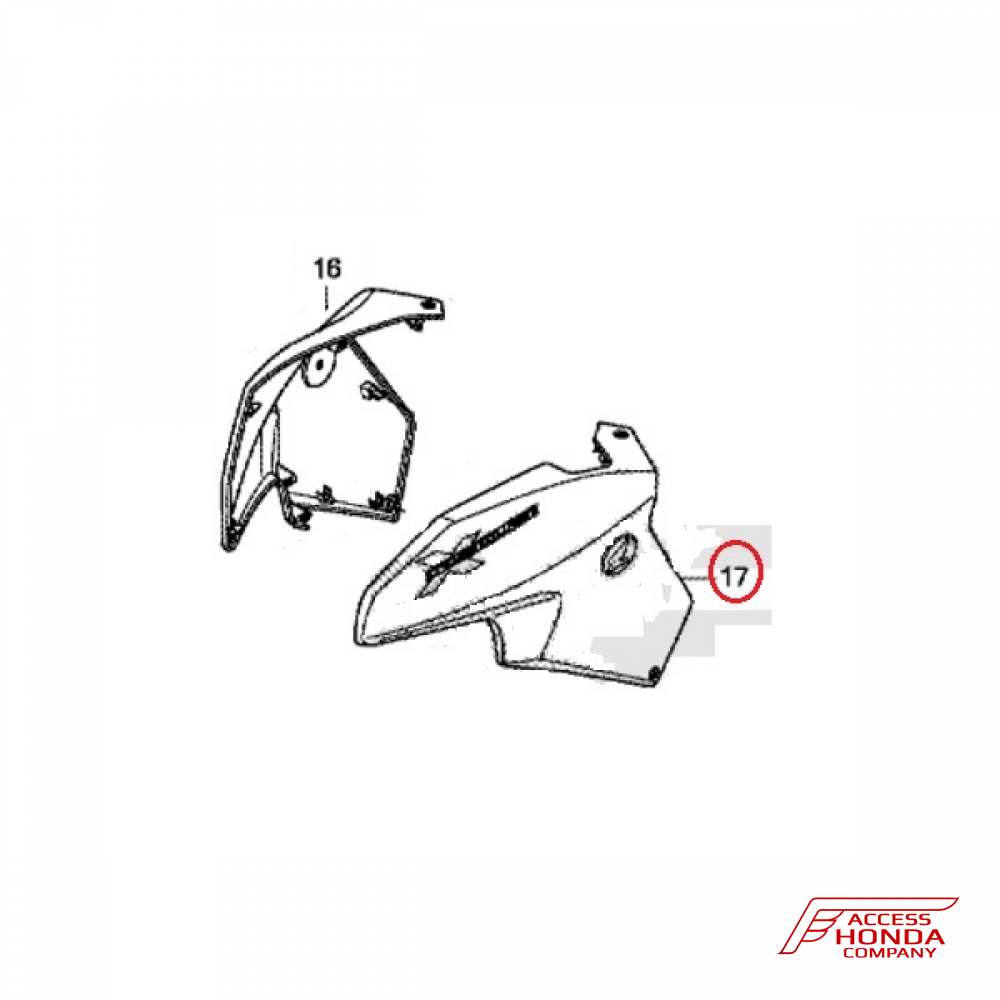 Оригинальная передняя облицовочная панель (левая) / обтекатель морды для Honda VFR1200X Crosstourer 2012-2013 (Color: Красный, R342) Оригинальная передняя облицовочная панель (левая) / обтекатель морды для Honda VFR1200X Crosstourer 2012-2013 (Color: Красный, R342)