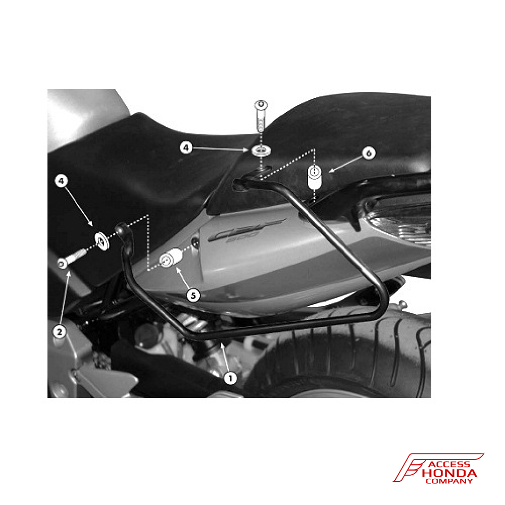 Крепление мягких сумок Givi / Kappa для мотоцикла Honda Крепление мягких сумок Givi / Kappa для мотоцикла Honda