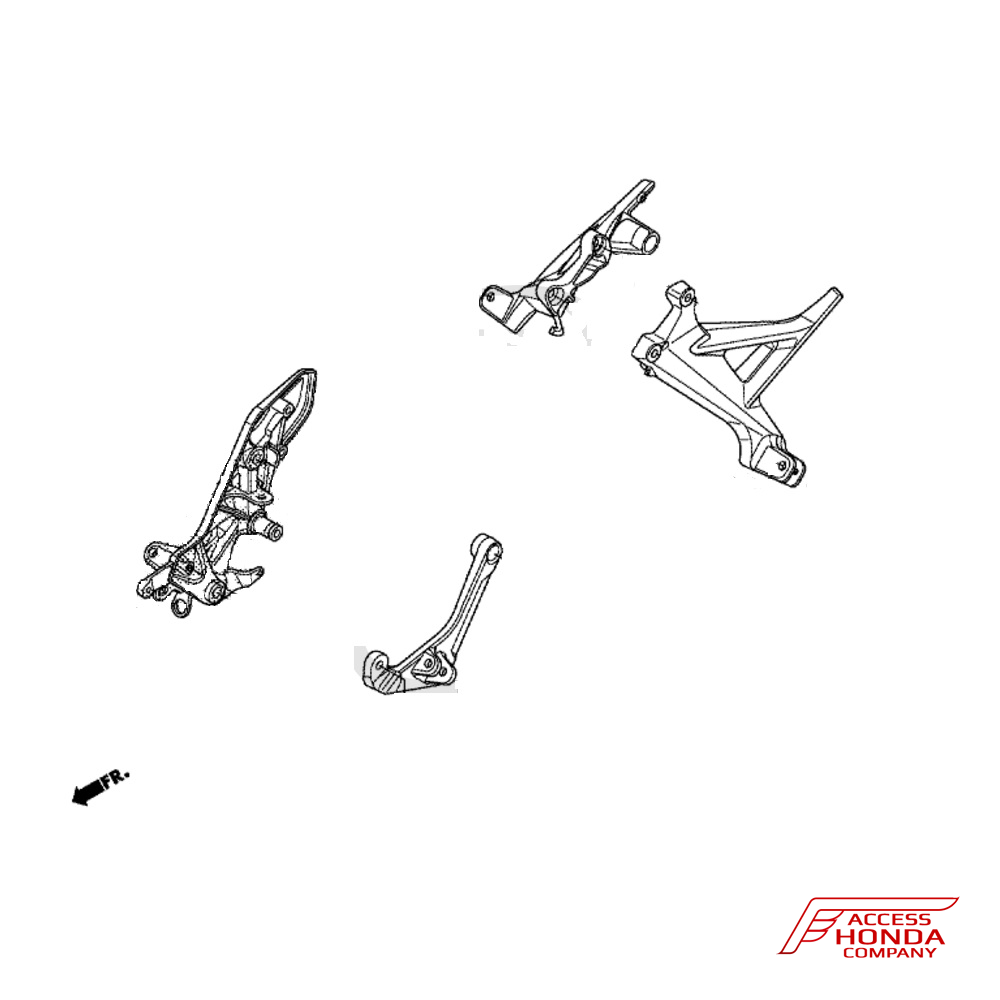 Кронштейн подножки для Honda VFR1200X Crosstourer 2014- Кронштейн подножки для Honda VFR1200X Crosstourer 2014-