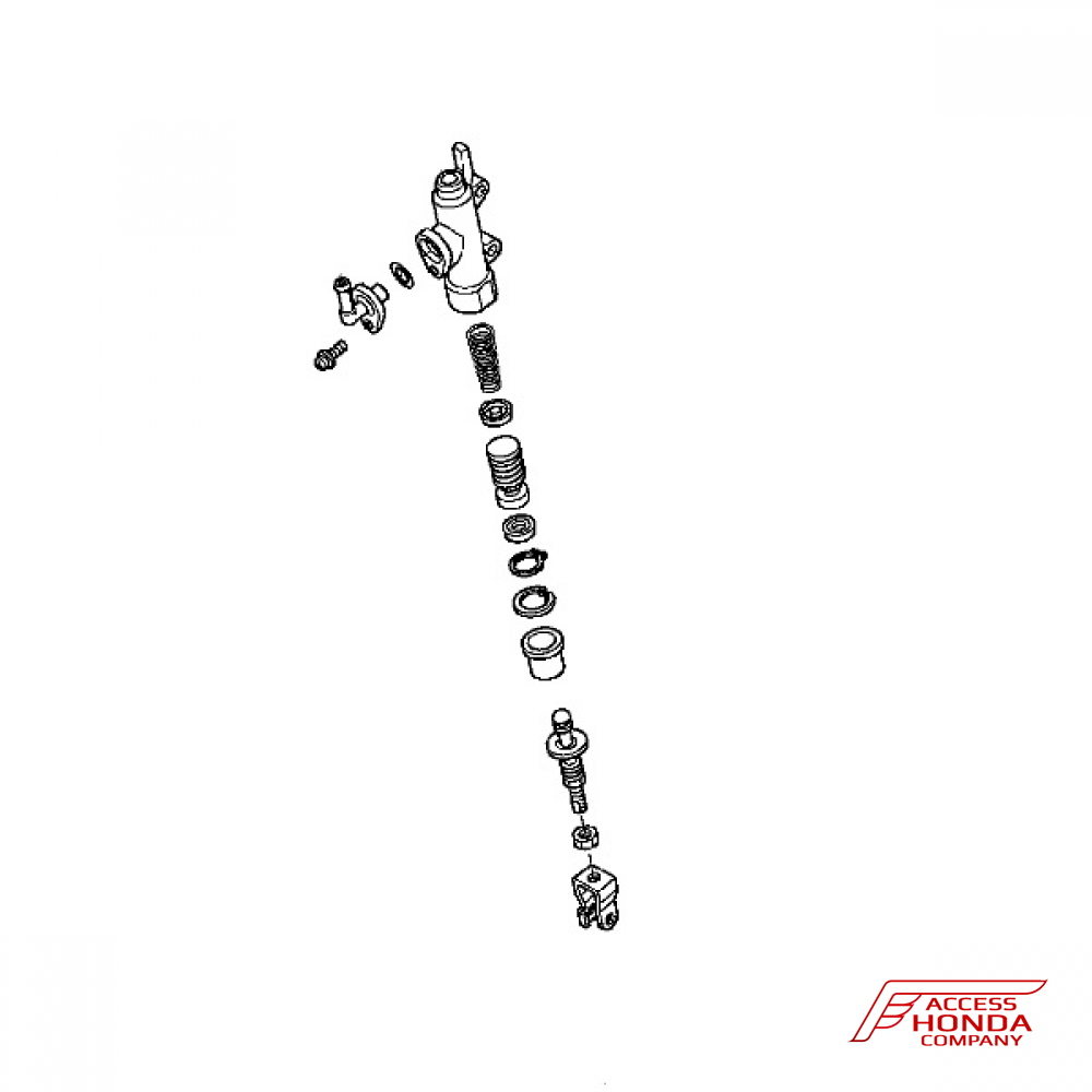 Главный цилиндр заднего тормоза в сборе для Honda VFR1200F/FD Главный цилиндр заднего тормоза в сборе для Honda VFR1200F/FD