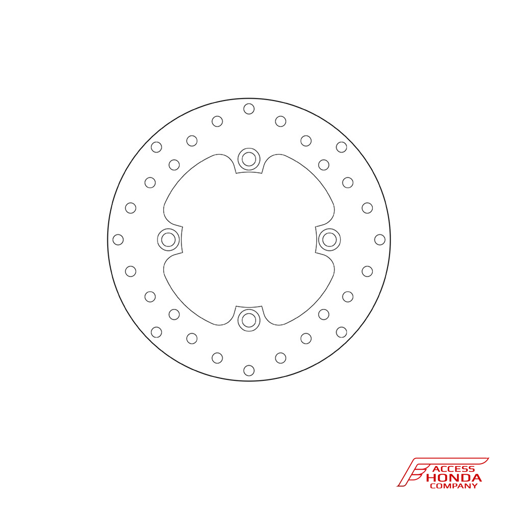 Задний тормозной диск Brembo для мотоцикла Honda CBR 125 2011-2016 Задний тормозной диск Brembo для мотоцикла Honda CBR 125 2011-2016