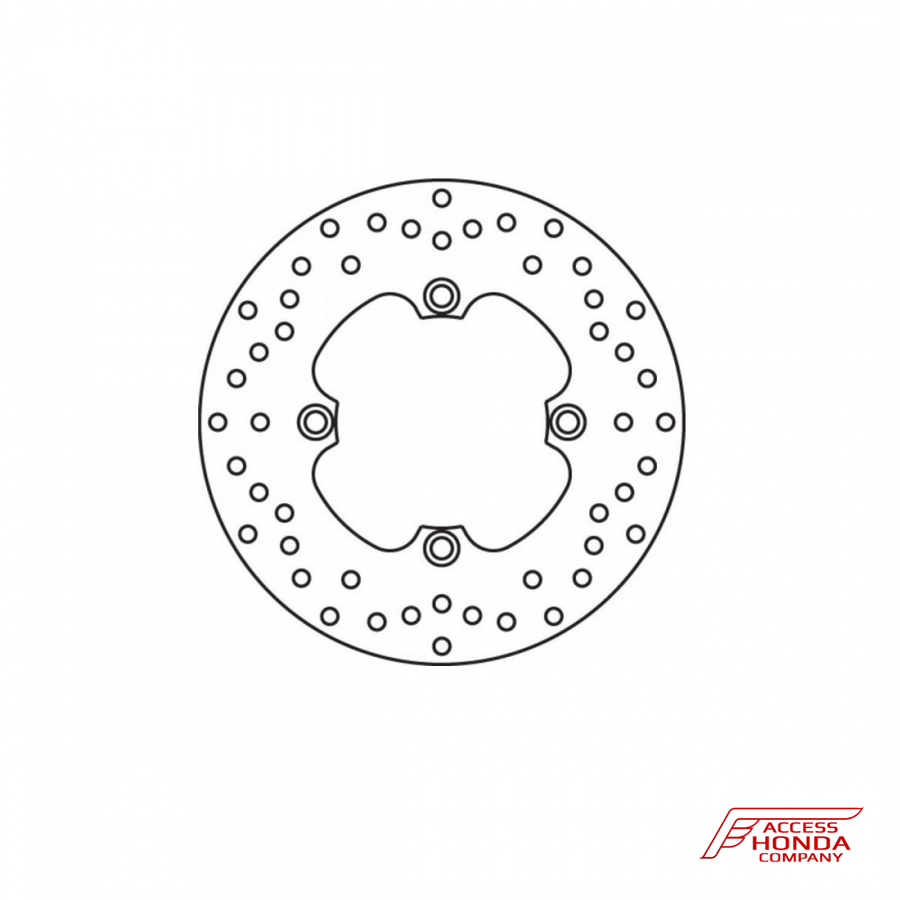Задний тормозной диск Brembo для мотоцикла Honda Задний тормозной диск Brembo для мотоцикла Honda