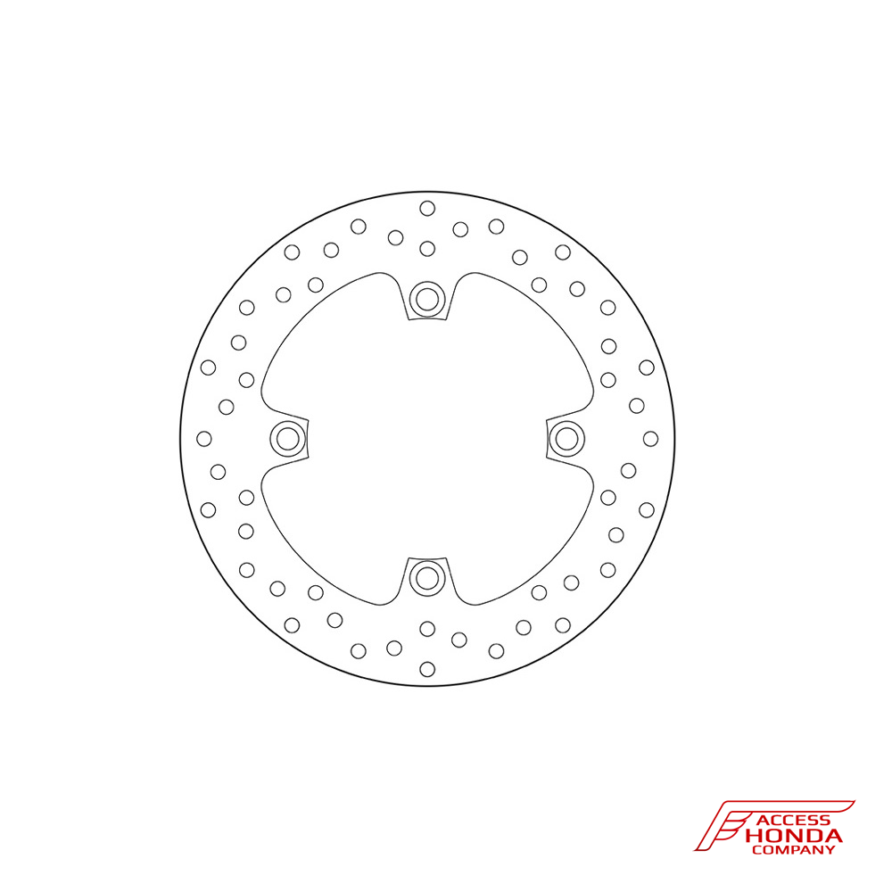Задний тормозной диск Brembo для мотоцикла Honda Задний тормозной диск Brembo для мотоцикла Honda