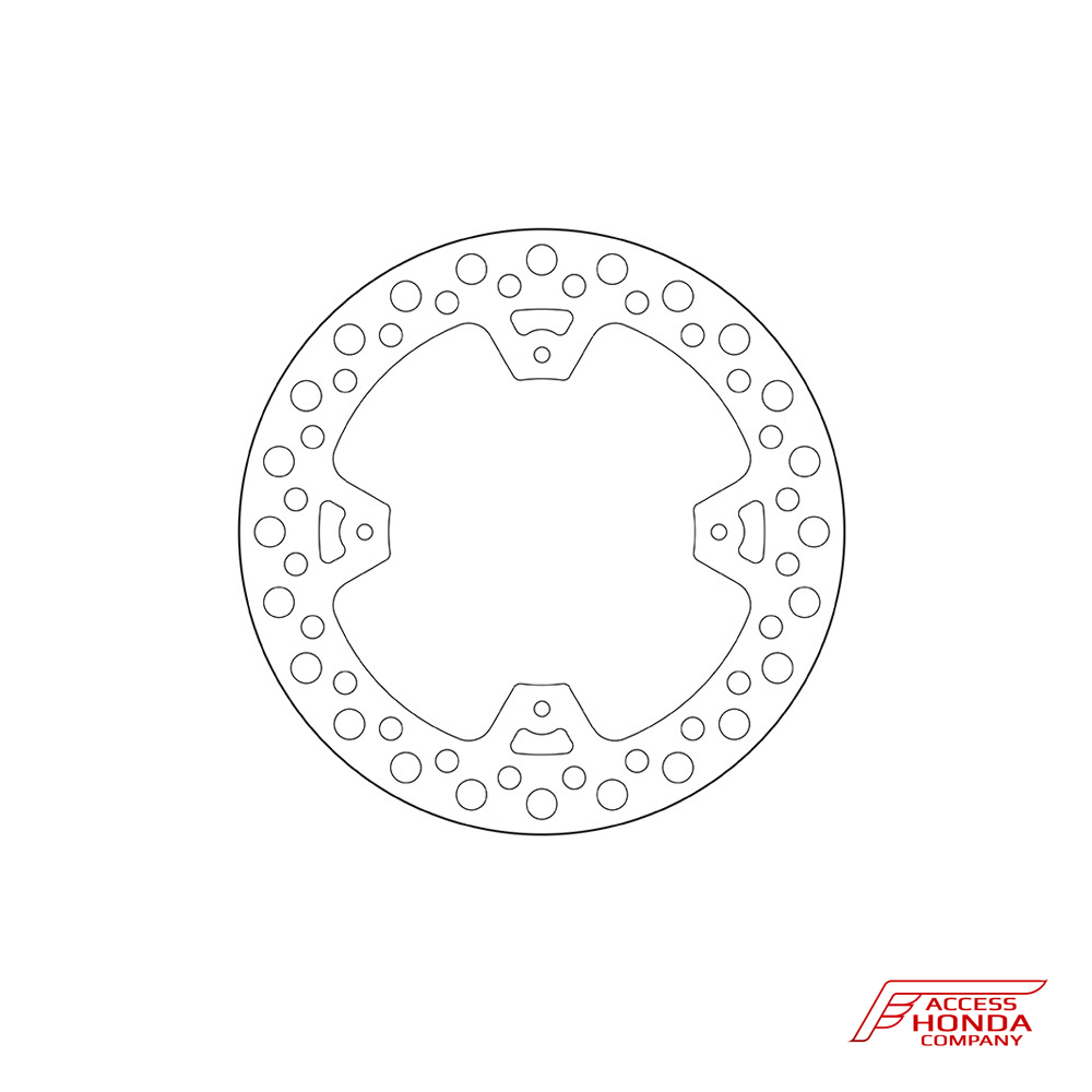 Задний тормозной диск Brembo для мотоцикла Honda Задний тормозной диск Brembo для мотоцикла Honda