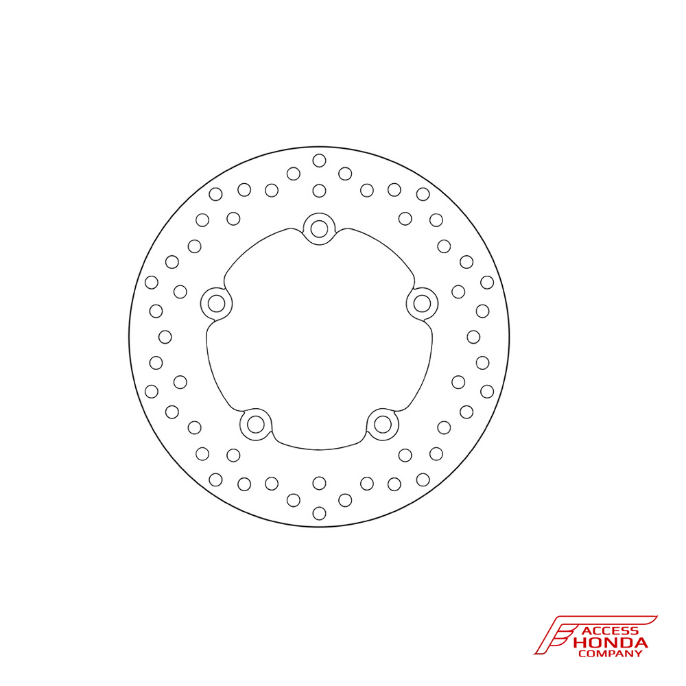 Задний тормозной диск Brembo для мотоцикла Honda Задний тормозной диск Brembo для мотоцикла Honda