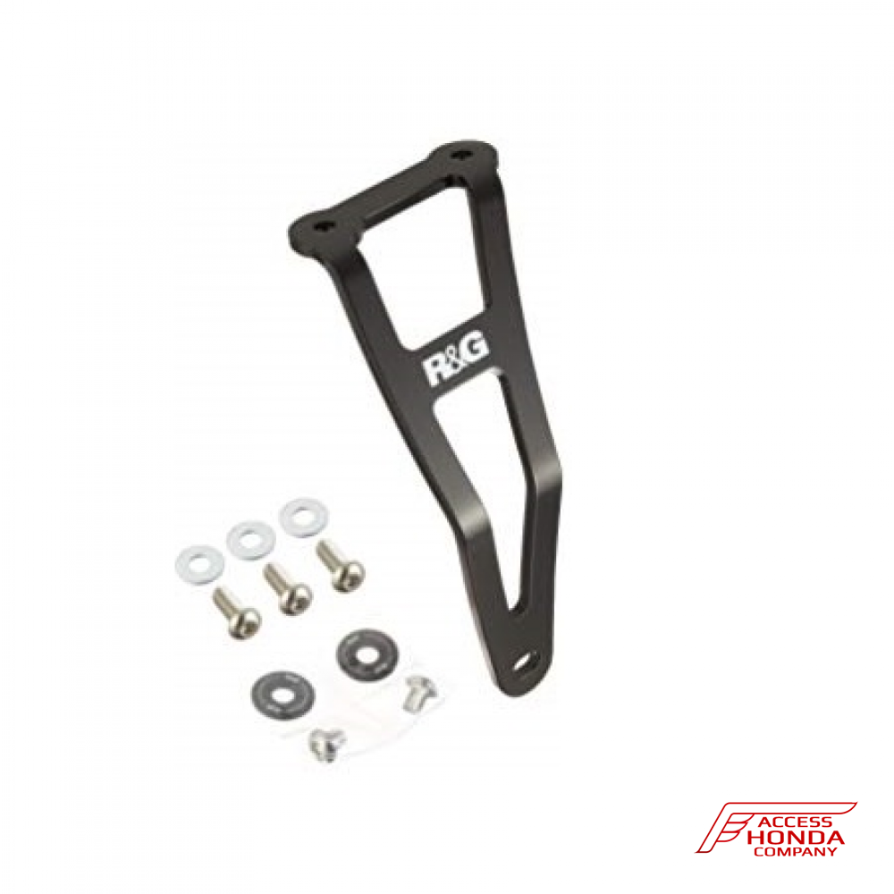 Кронштейн крепления глушителя и заглушка задней подножки R&G Racing на Honda CB300R '18- Кронштейн крепления глушителя и заглушка задней подножки R&G Racing на Honda CB300R '18-