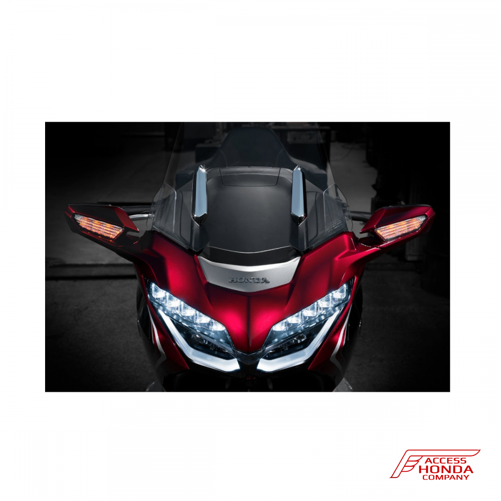 Накладки на ветровое стекло (Хром) GOLDSTRIKE™ для Honda GL1800 Gold Wing 2018- Накладки на ветровое стекло (Хром) GOLDSTRIKE™ для Honda GL1800 Gold Wing 2018-