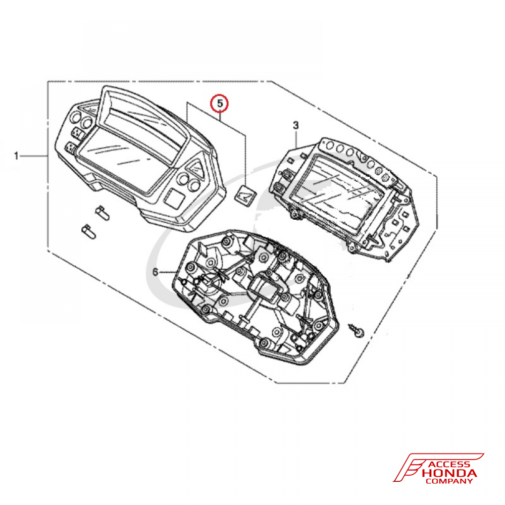 Верхняя часть корпуса приборной панели для Honda VFR1200X Crosstourer 2012-2015 Верхняя часть корпуса приборной панели для Honda VFR1200X Crosstourer 2012-2015