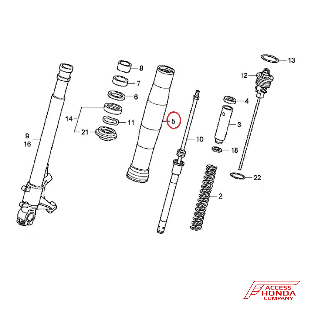 Стакан пера вилки для Honda VFR1200 F Стакан пера вилки для Honda VFR1200 F