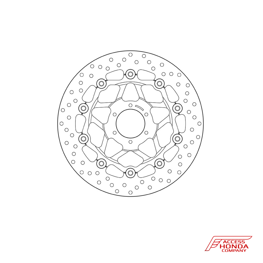 Передний тормозной диск Brembo для мотоцикла Honda CB600 Hornet 2000-2006 Передний тормозной диск Brembo для мотоцикла Honda CB600 Hornet 2000-2006