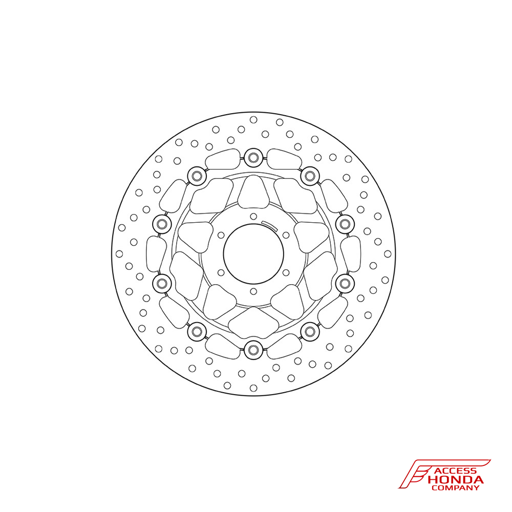 Передний тормозной диск Brembo для мотоцикла Honda CB600 Hornet 1998-1999 / CB400 1997-2019 Передний тормозной диск Brembo для мотоцикла Honda CB600 Hornet 1998-1999 / CB400 1997-2019