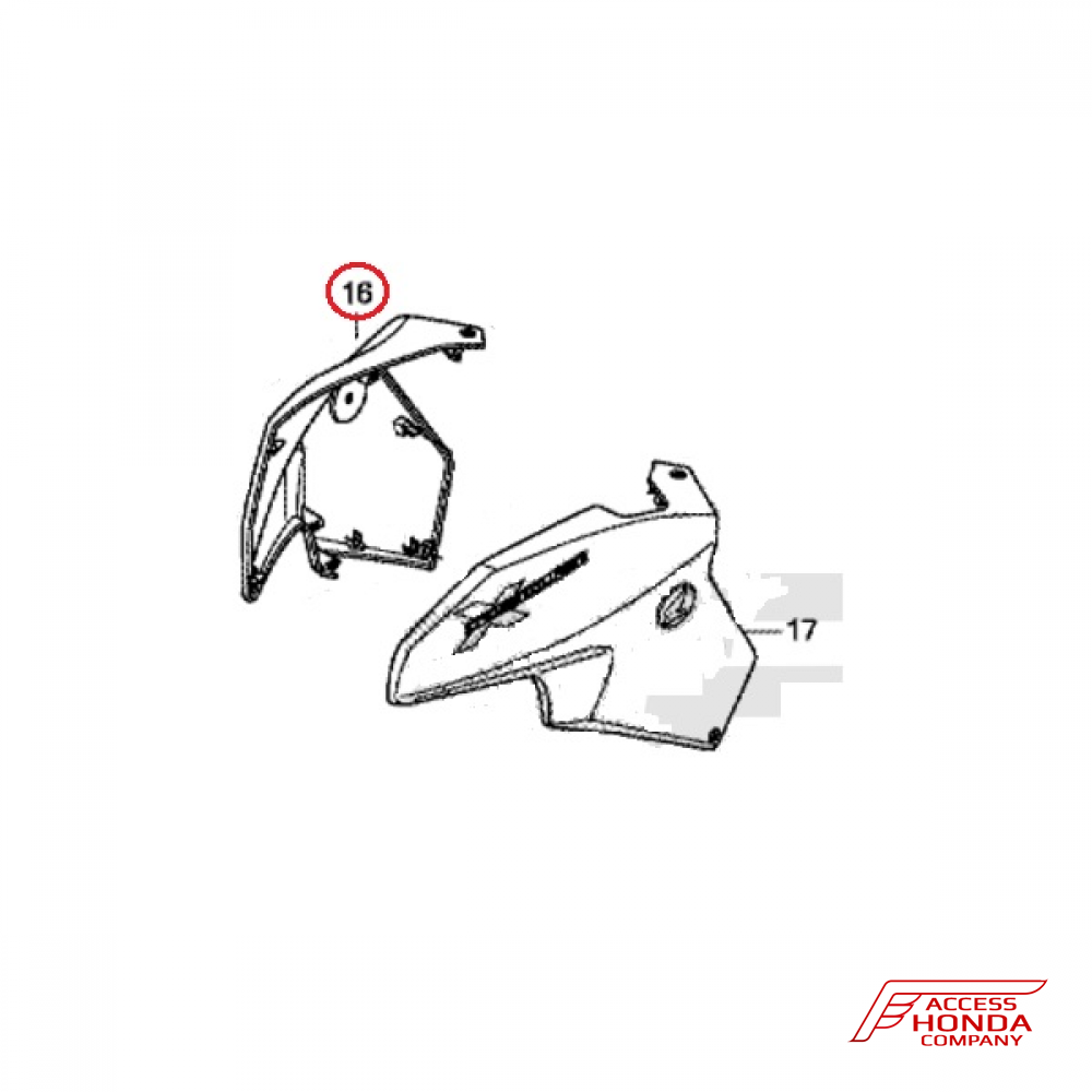 Оригинальная передняя облицовочная панель (правая) / обтекатель морды для Honda VFR1200X Crosstourer 2012-2013 (Color: Жемчужно-белый, NHA66) Оригинальная передняя облицовочная панель (правая) / обтекатель морды для Honda VFR1200X Crosstourer 2012-2013 (Color: Жемчужно-белый, NHA66)