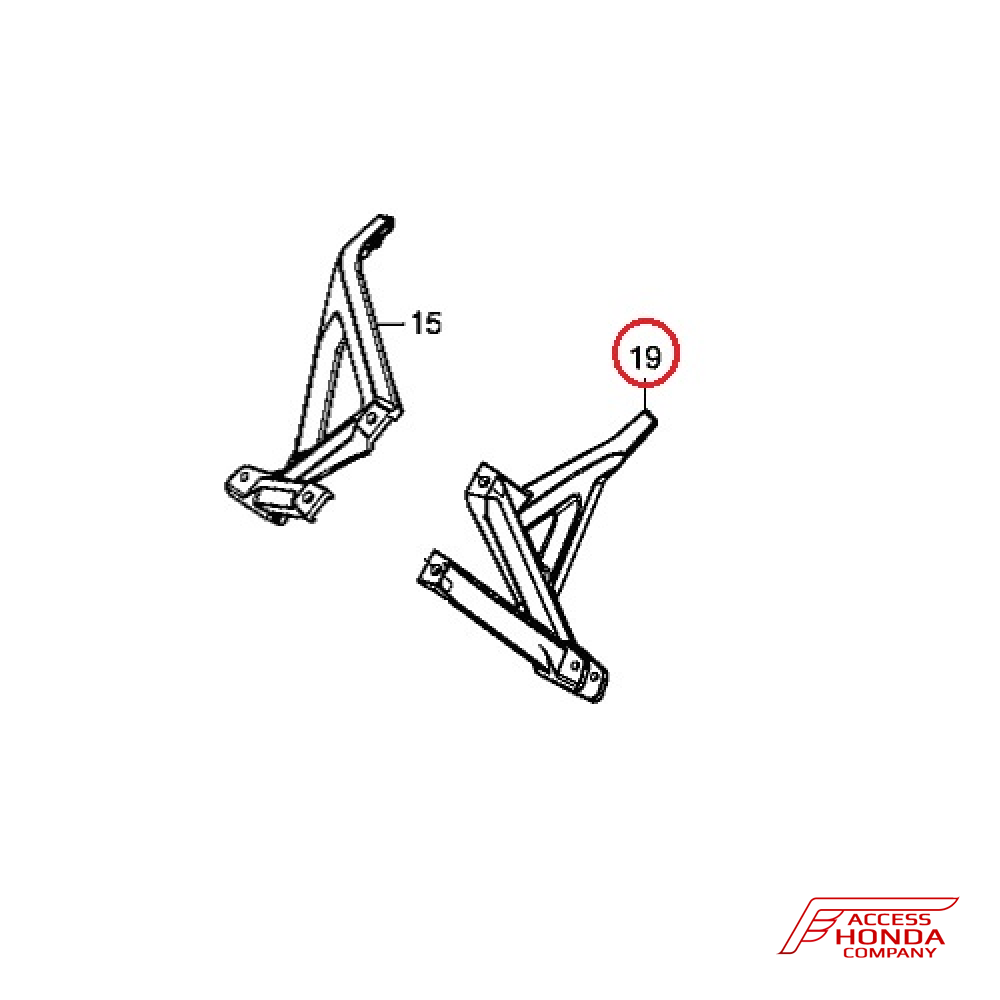 Кронштейн пассажирской подножки (левый) Honda Africa Twin CRF1000 2018- Кронштейн пассажирской подножки (левый) Honda Africa Twin CRF1000 2018-