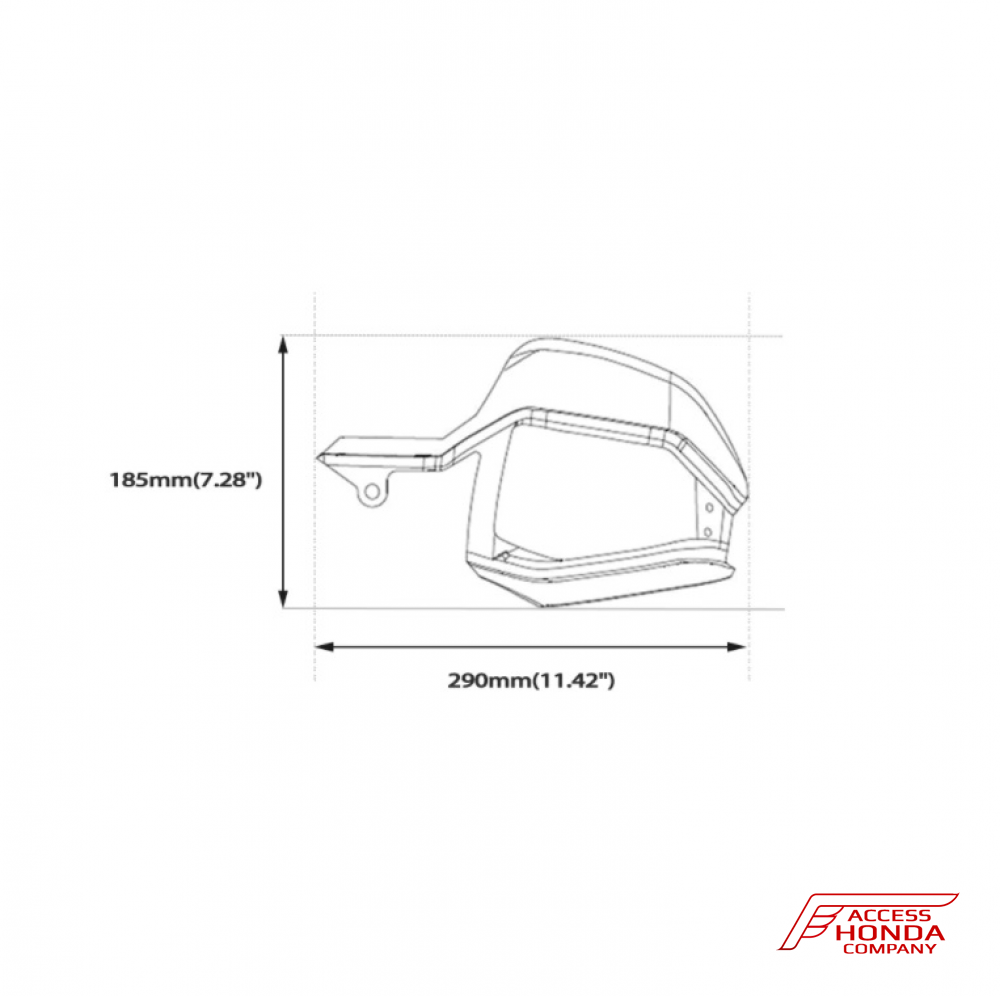 Дефлекторы на защиту рук для Honda CRF1000 Africa Twin Дефлекторы на защиту рук для Honda CRF1000 Africa Twin