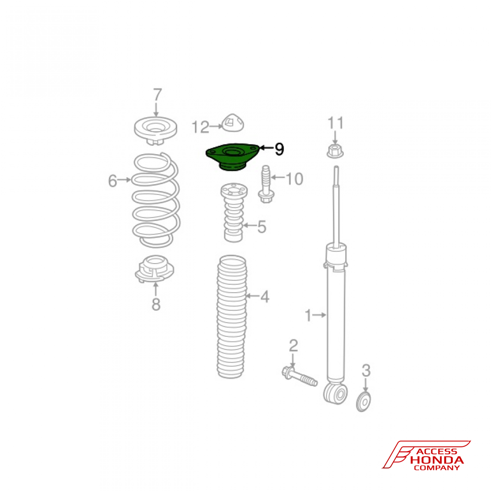 Опора заднего амортизатора для Honda CR-V 5 поколения Опора заднего амортизатора для Honda CR-V 5 поколения