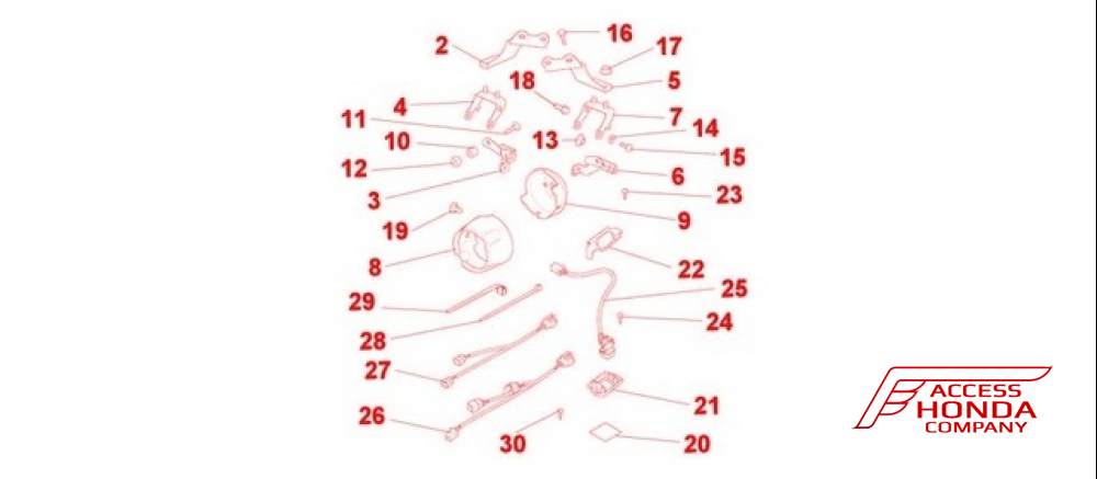 Адаптация противотуманных фар для мотоцикла Honda NC750X/XD '14-'16 08V70MGSD30 (08V70-MGS-D30) Адаптация противотуманных фар для мотоцикла Honda NC750X/XD '14-'16 08V70MGSD30 (08V70-MGS-D30)