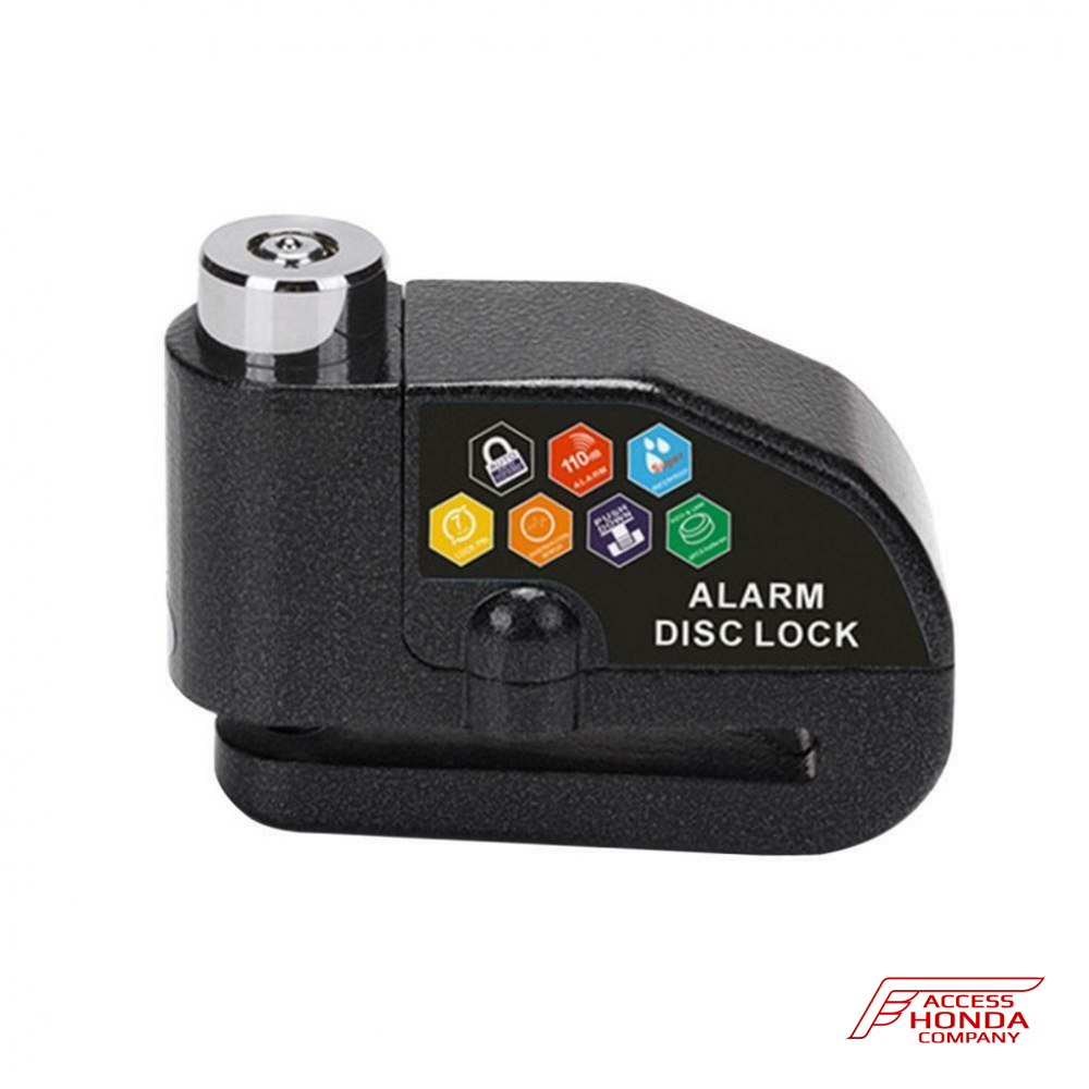 Замок с сиреной 110 дБ на тормозной диск мотоцикла Honda Замок с сиреной 110 дБ на тормозной диск мотоцикла Honda
