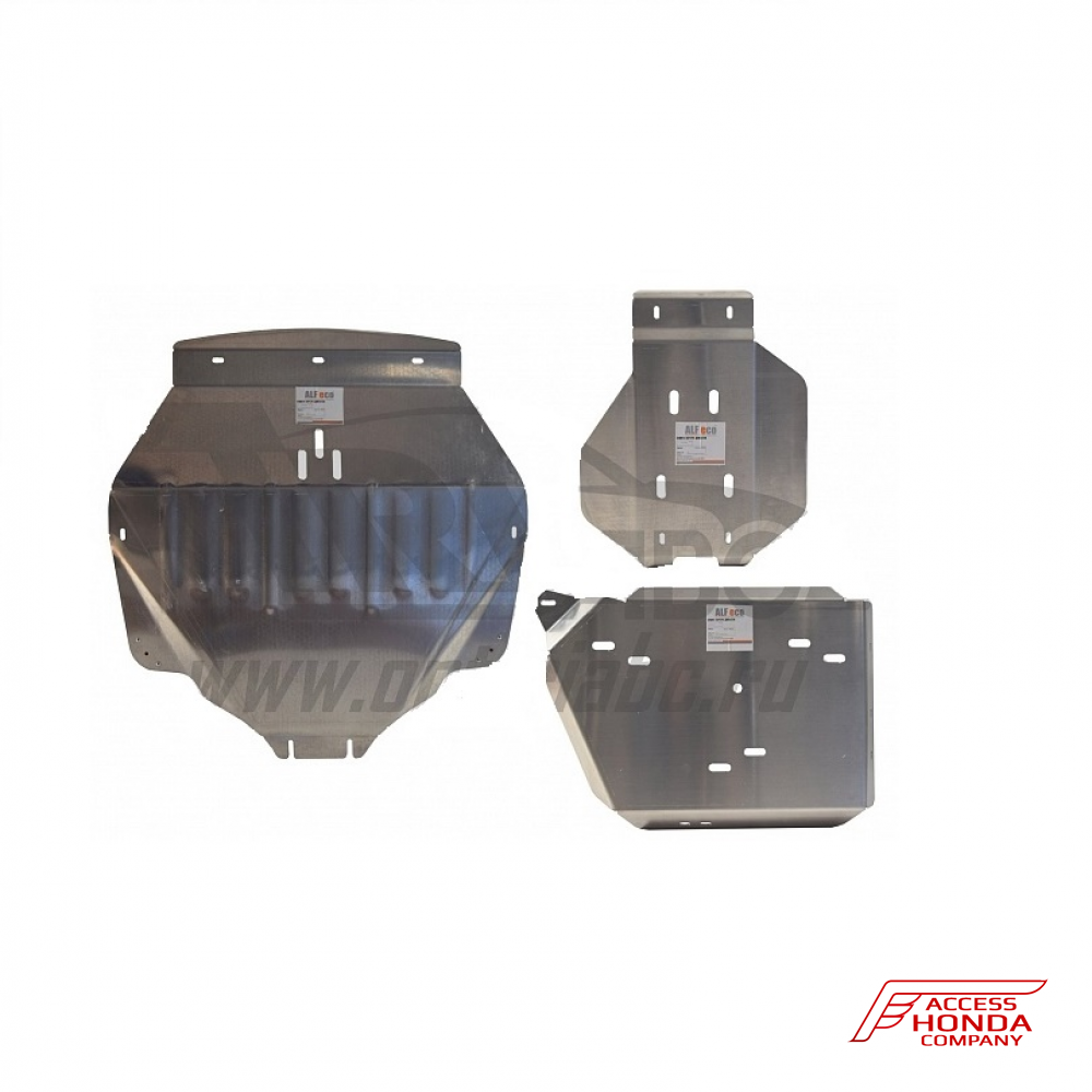 Защита днища ALFeco из 3 частей (алюминий 4мм) Защита днища ALFeco из 3 частей (алюминий 4мм)