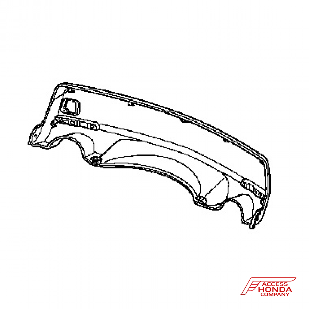 Нижняя часть заднего бампера для Acura MDX II 2007-09 Нижняя часть заднего бампера для Acura MDX II 2007-09