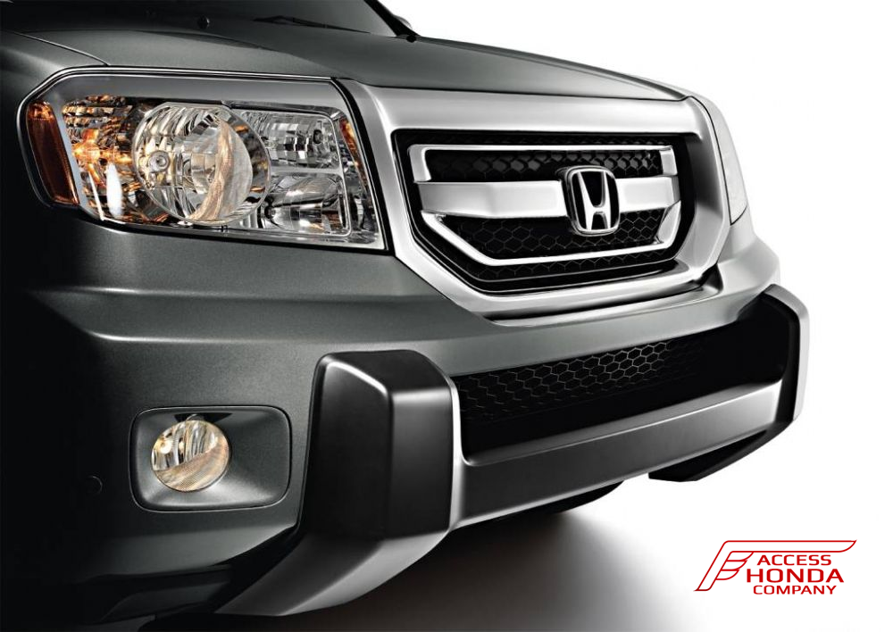 Накладка декоративная переднего бампера для Honda Pilot 2 Накладка декоративная переднего бампера для Honda Pilot 2