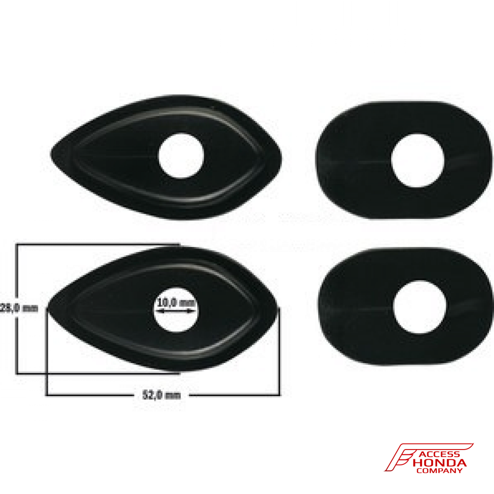 Адаптеры-заглушки для светодиодных поворотников мотоцикла Honda (комплект) Адаптеры-заглушки для светодиодных поворотников мотоцикла Honda (комплект)