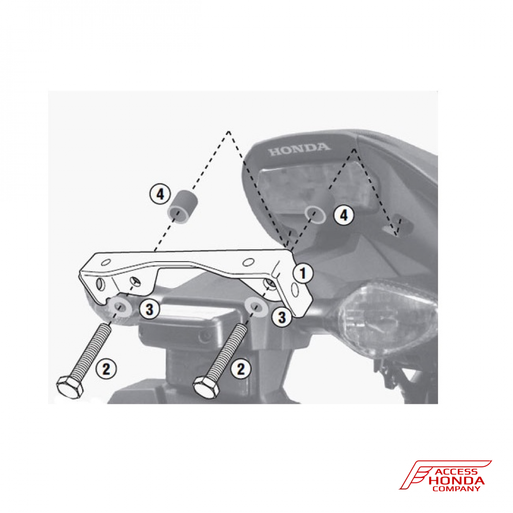 Комплект Givi для установки креплений кофров (PLX1137, TE1137) для Honda CB650F / CBR650F 2014-2016 Комплект Givi для установки креплений кофров (PLX1137, TE1137) для Honda CB650F / CBR650F 2014-2016