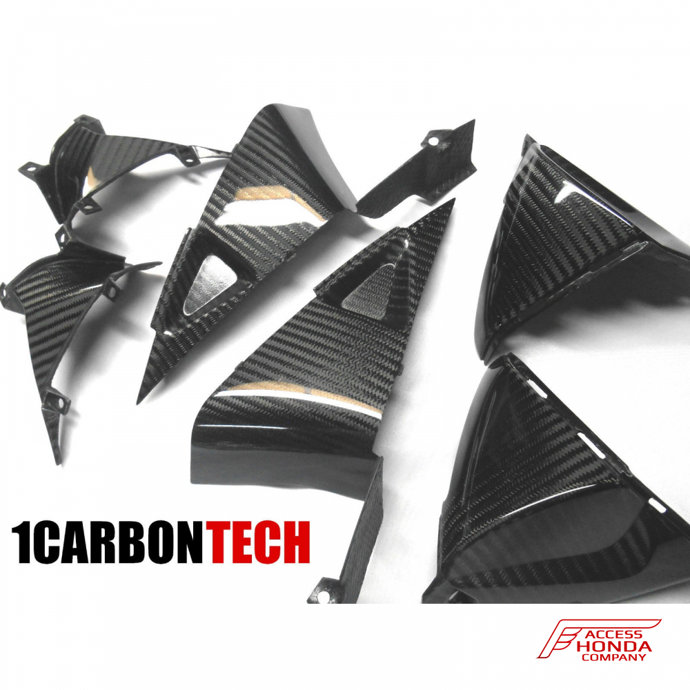 Комплект из 6 карбоновых элементов для Honda CBR600RR 2007-12 Комплект из 6 карбоновых элементов для Honda CBR600RR 2007-12