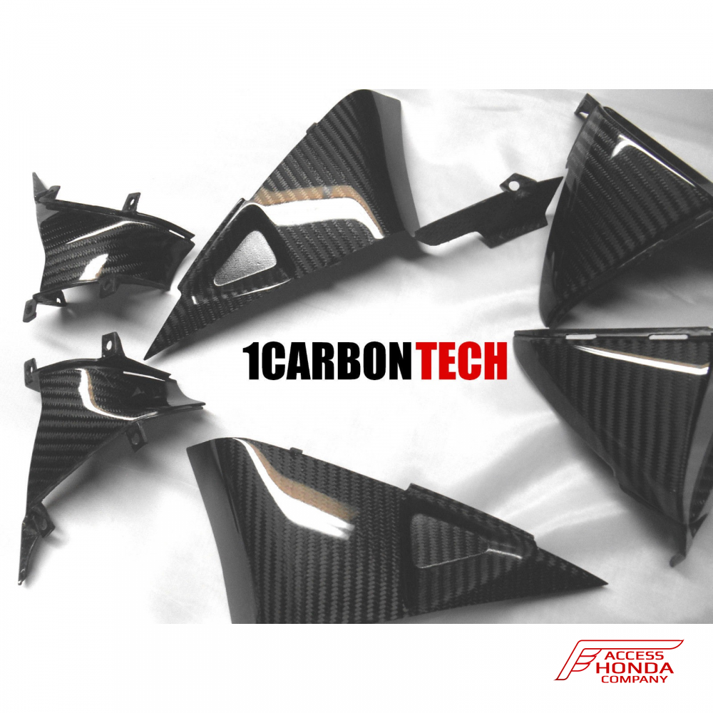 Комплект из 6 карбоновых элементов для Honda CBR600RR 2007-12 Комплект из 6 карбоновых элементов для Honda CBR600RR 2007-12