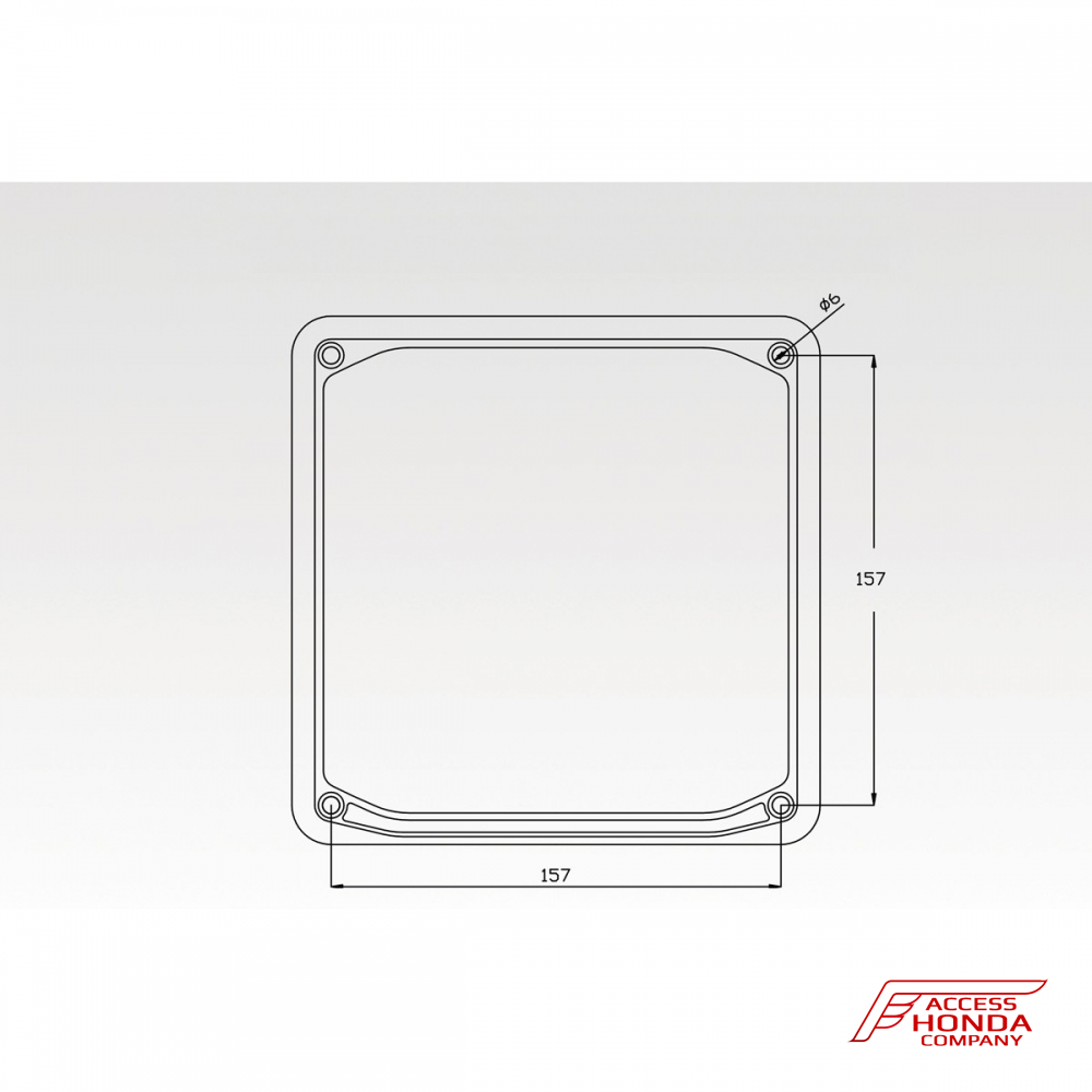 Рамка номерного знака DPM Race для мотоциклов Honda Рамка номерного знака DPM Race для мотоциклов Honda