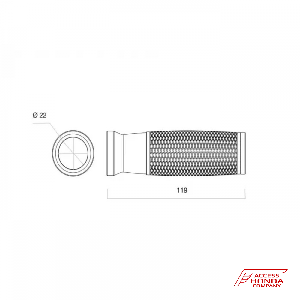 Рукоятки (грипсы) Rizoma Urlo для Honda CRF1000L Africa Twin 2018- Рукоятки (грипсы) Rizoma Urlo для Honda CRF1000L Africa Twin 2018-