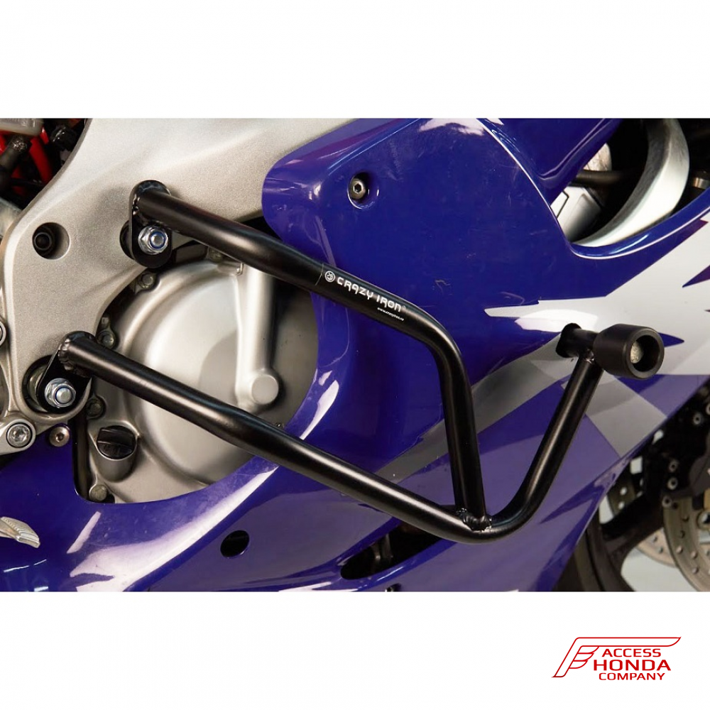 Защитные дуги (клетка) + слайдеры Crazy Iron для мотоцикла Honda CBR600F4/F4i/Sport (3 точки опоры) Защитные дуги (клетка) + слайдеры Crazy Iron для мотоцикла Honda CBR600F4/F4i/Sport (3 точки опоры)