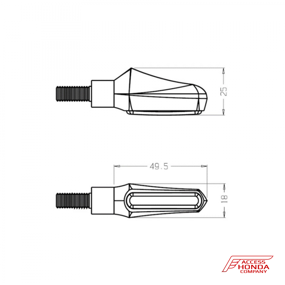 Указатели поворота Puig для мотоцикла Honda Указатели поворота Puig для мотоцикла Honda