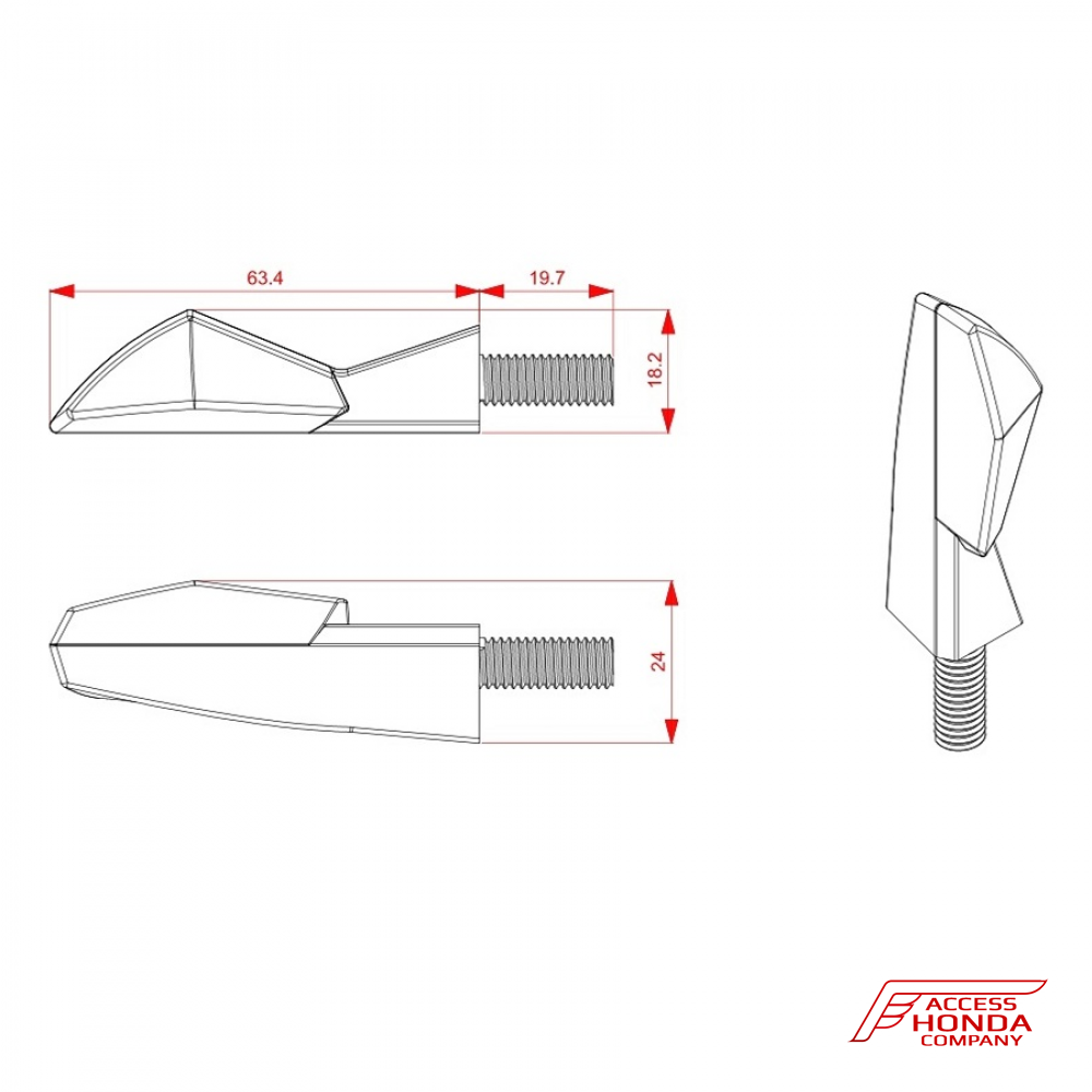 Указатели поворота Puig для мотоцикла Honda Указатели поворота Puig для мотоцикла Honda