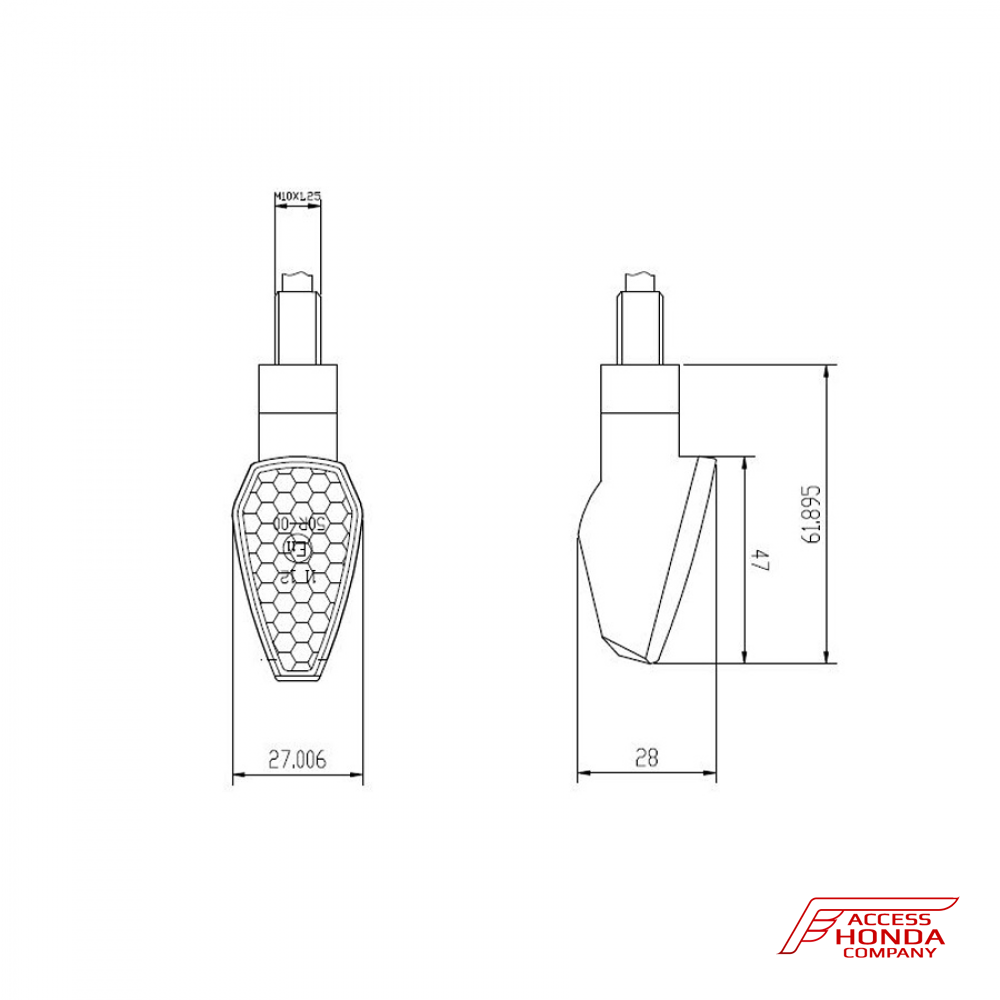 Указатели поворота Puig для мотоцикла Honda Указатели поворота Puig для мотоцикла Honda