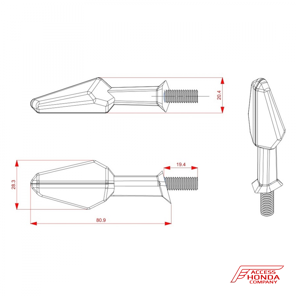Указатели поворота Puig для мотоцикла Honda Указатели поворота Puig для мотоцикла Honda