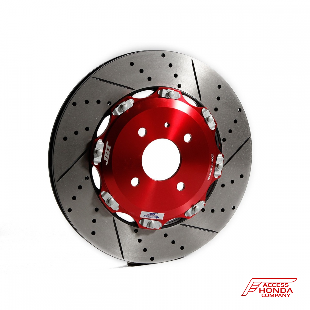 Тормозная система на переднюю ось JBT для Honda Civic VIII Type-R / 4D / 5D 4 поршня Тормозная система на переднюю ось JBT для Honda Civic VIII Type-R / 4D / 5D 4 поршня