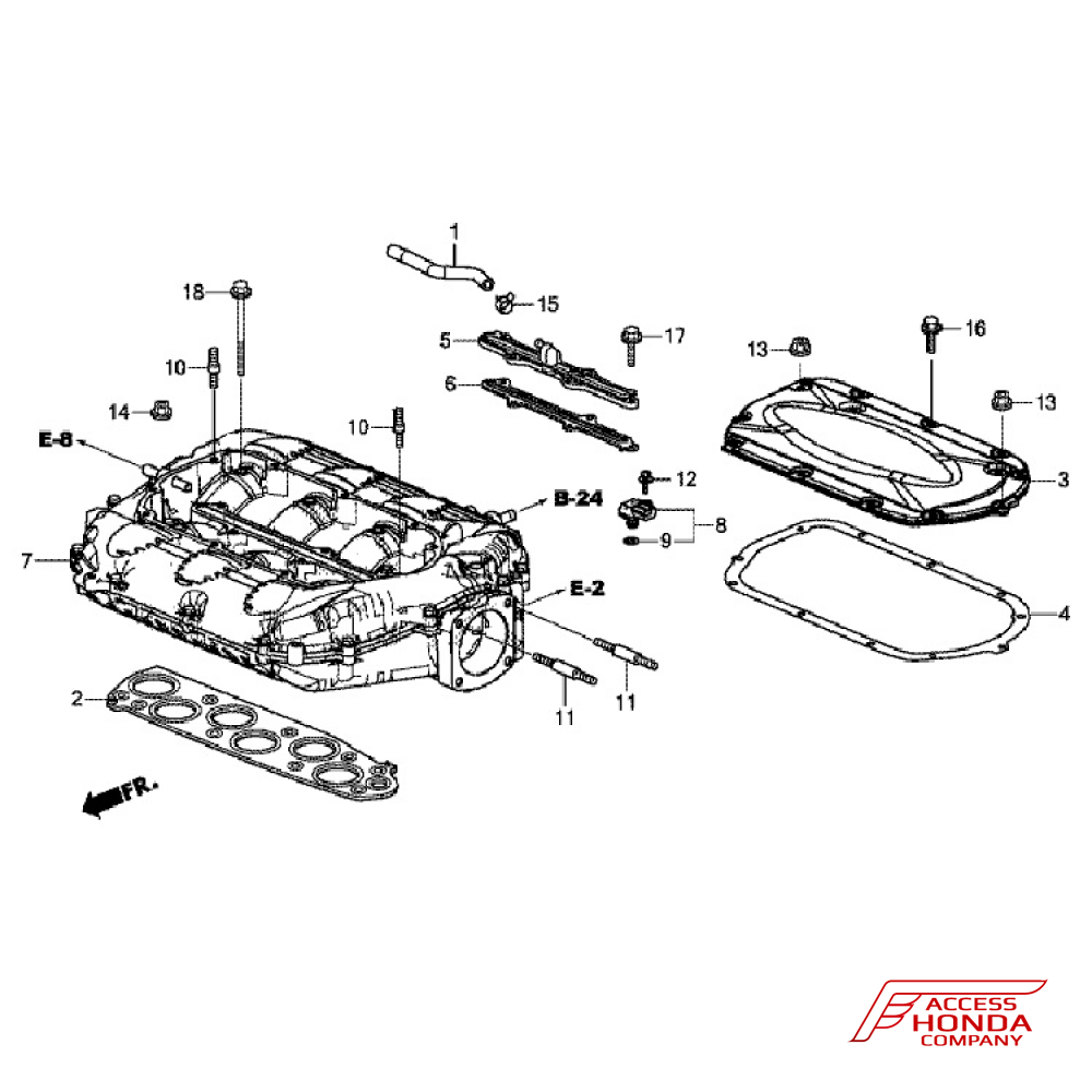 Впускной коллектор Honda Pilot (3.0L) Впускной коллектор Honda Pilot (3.0L)