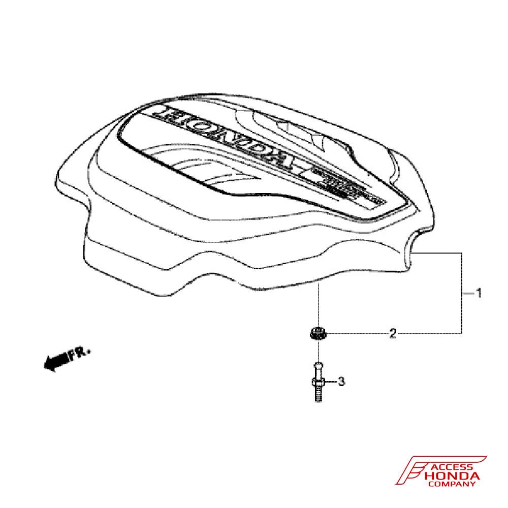 Крышка двигателя Honda Pilot 3 (3.0L) Крышка двигателя Honda Pilot 3 (3.0L)