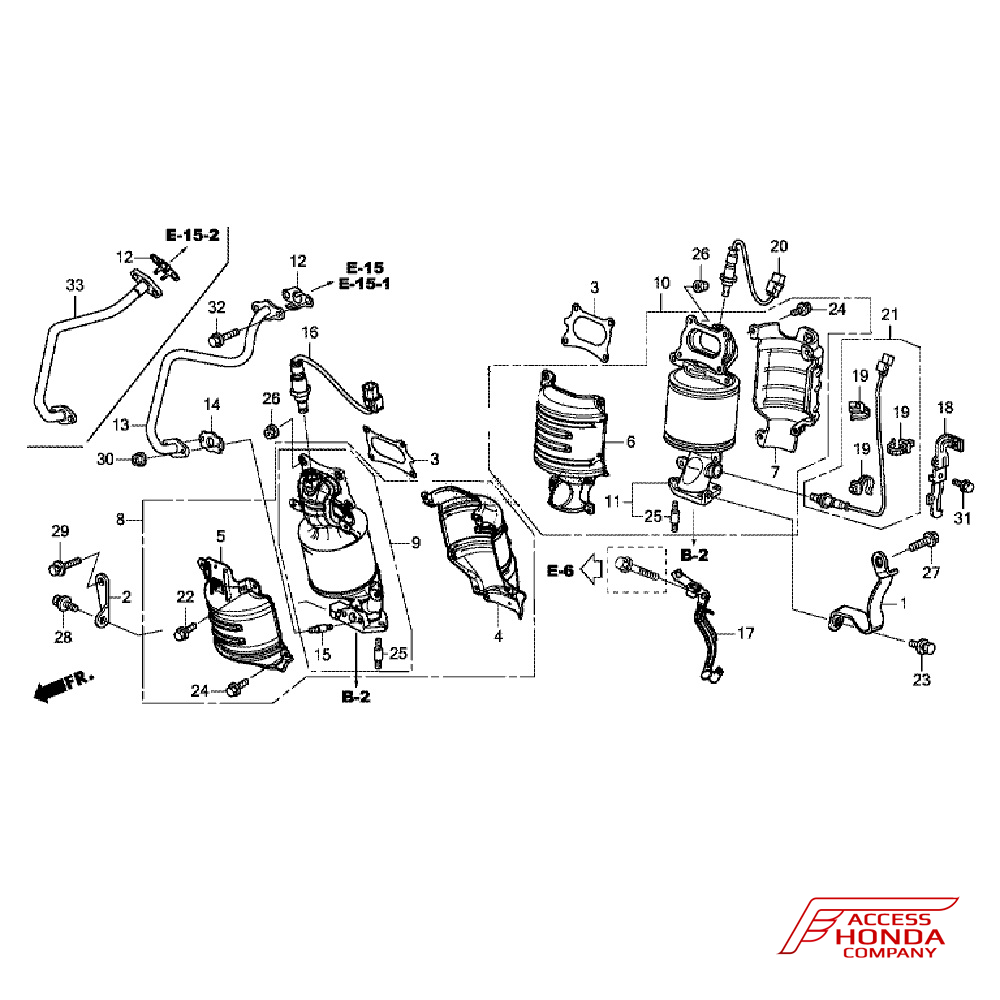 Катализатор Honda Pilot 3 (3.0L) Катализатор Honda Pilot 3 (3.0L)