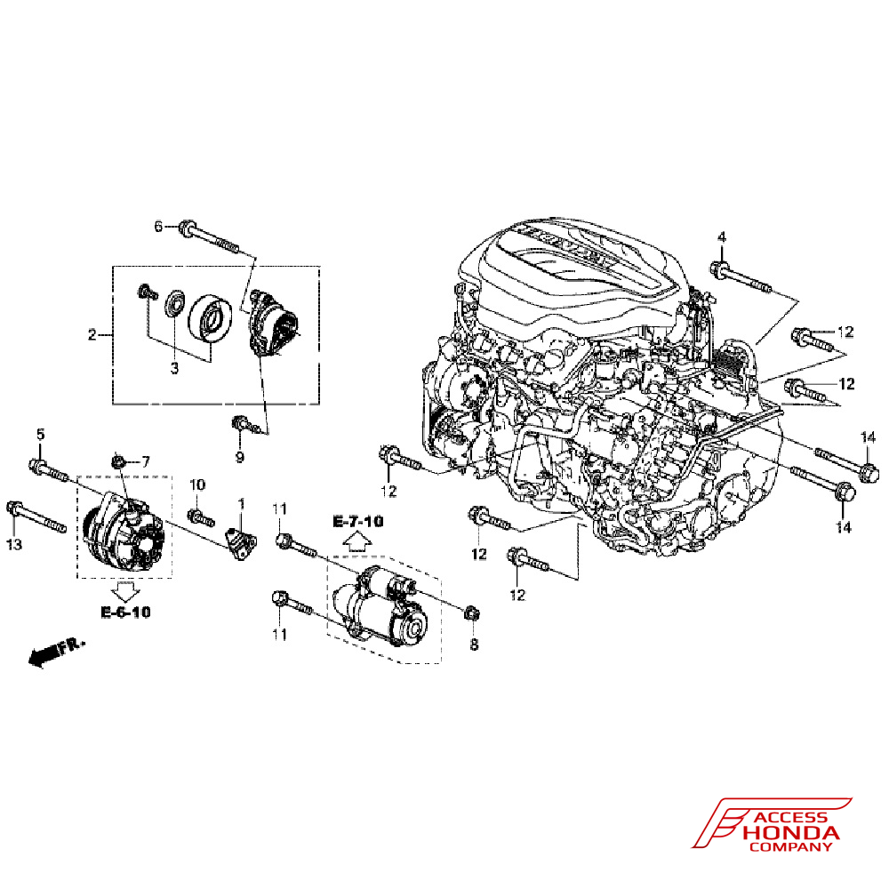 Натяжитель приводного ремня Honda Pilot 3 Натяжитель приводного ремня Honda Pilot 3