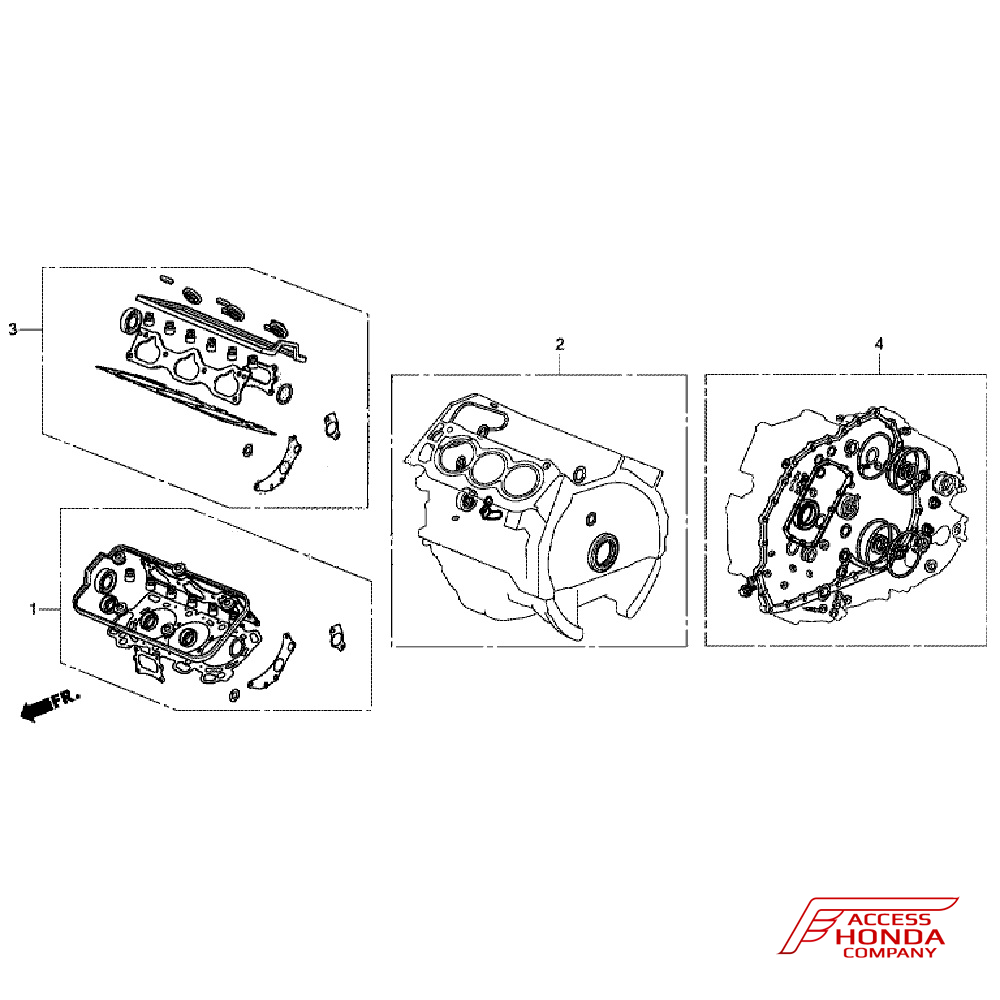 Комплект прокладок Honda Pilot 3 (3.0L) Комплект прокладок Honda Pilot 3 (3.0L)