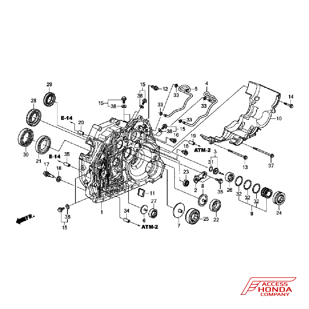 Корпус гидротрансформатора Honda Pilot 3 Корпус гидротрансформатора Honda Pilot 3