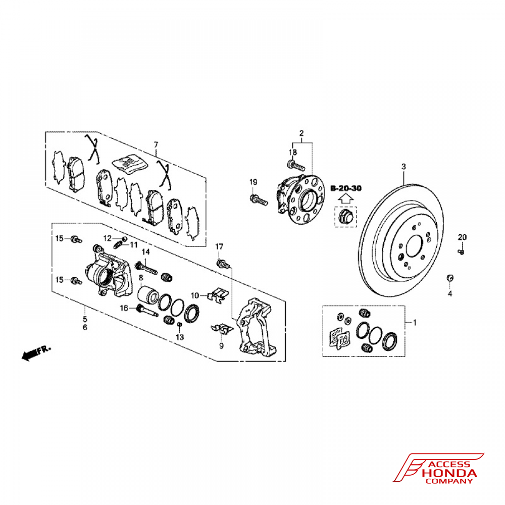 Задний тормоз Honda Pilot 3 Задний тормоз Honda Pilot 3