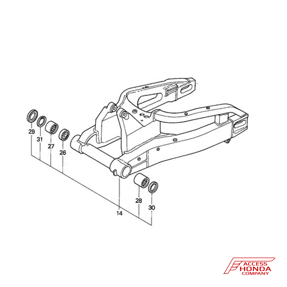 Задний маятник для мотоцикла Honda CBR1000RR 52200MELD20 Задний маятник для мотоцикла Honda CBR1000RR 52200MELD20