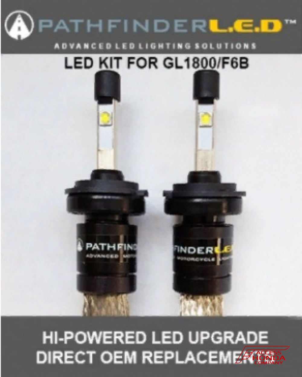 Комплект диодных ламп ближнего света (пара) для Honda GL1800 Gold Wing G18LED Комплект диодных ламп ближнего света (пара) для Honda GL1800 Gold Wing G18LED