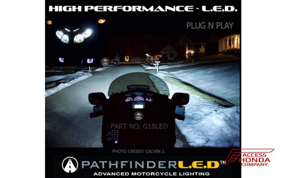 Комплект диодных ламп ближнего света (пара) для Honda GL1800 Gold Wing G18LED Комплект диодных ламп ближнего света (пара) для Honda GL1800 Gold Wing G18LED