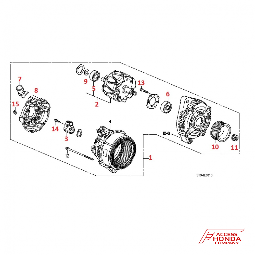 Генератор переменного тока для Acura MDX 2 Генератор переменного тока для Acura MDX 2