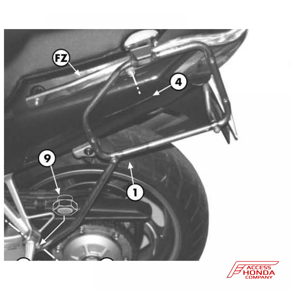 Крепление боковых кофров Givi / Kappa для Honda VFR 800 1998-2001 Крепление боковых кофров Givi / Kappa для Honda VFR 800 1998-2001